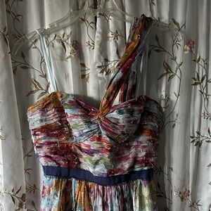 BCBG Vibrant One-Shoulder Dress